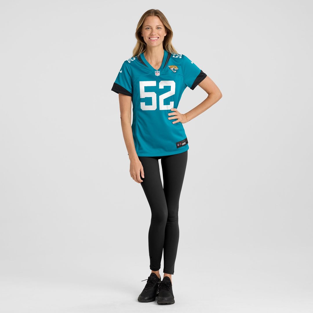 DaVon Hamilton Jacksonville Jaguars Nike Women's Game Jersey - Teal