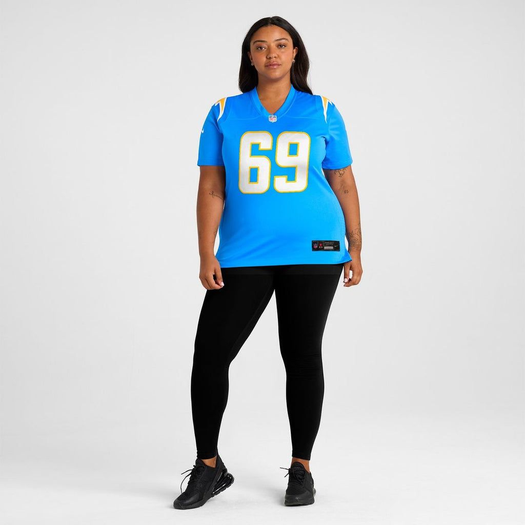 Josh Fuga Los Angeles Chargers Nike Women's Team Game Jersey -  Powder Blue