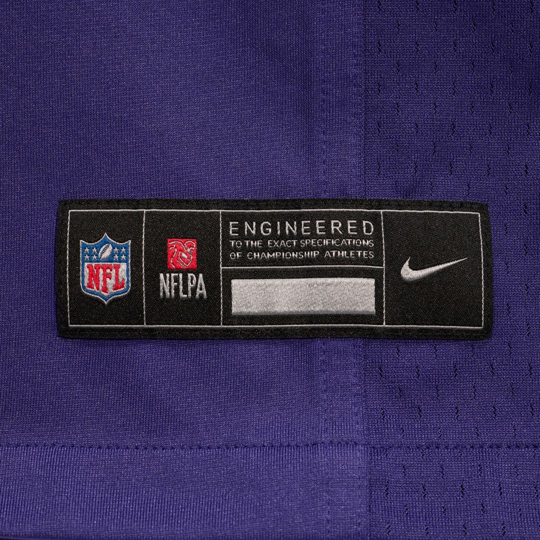 Carson Vinson Baltimore Ravens Nike Team Game Jersey -  Purple