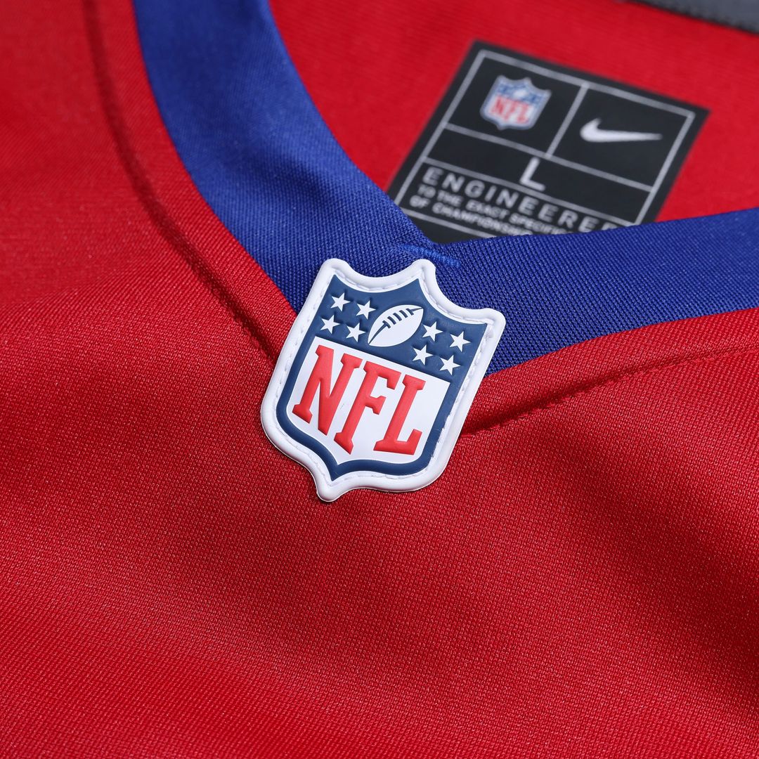 Jaxson Dart New York Giants Nike Alternate Century Red Game Jersey - Red