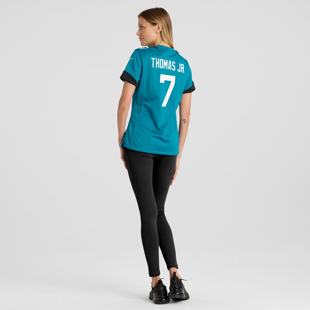 Brian Thomas Jr. Jacksonville Jaguars Nike Women's Game Jersey -  Teal