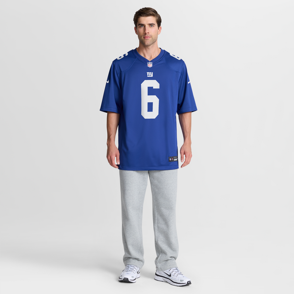 Jaxson Dart New York Giants Nike Team Game Jersey - Royal