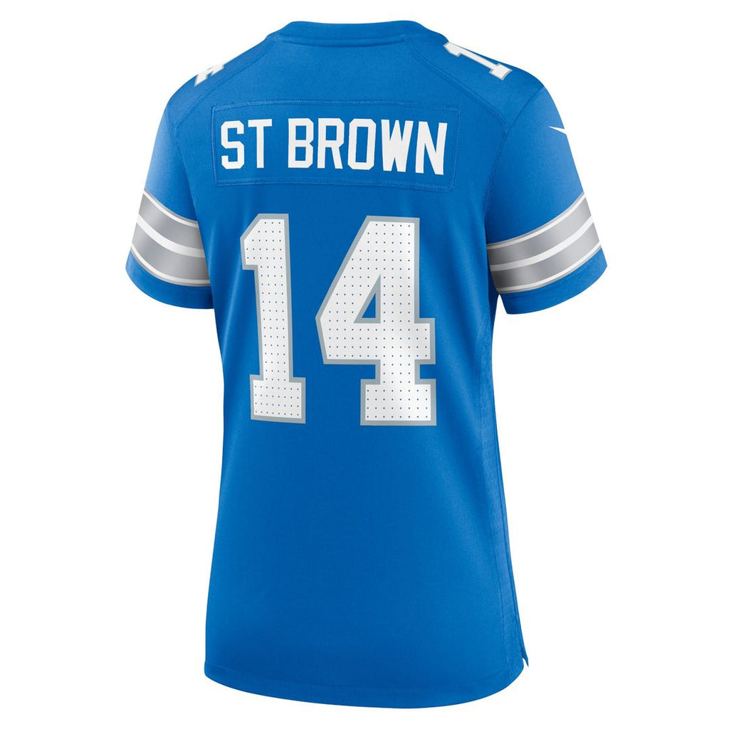 Amon-Ra St. Brown Detroit Lions Nike Women's White Game Jersey - White
