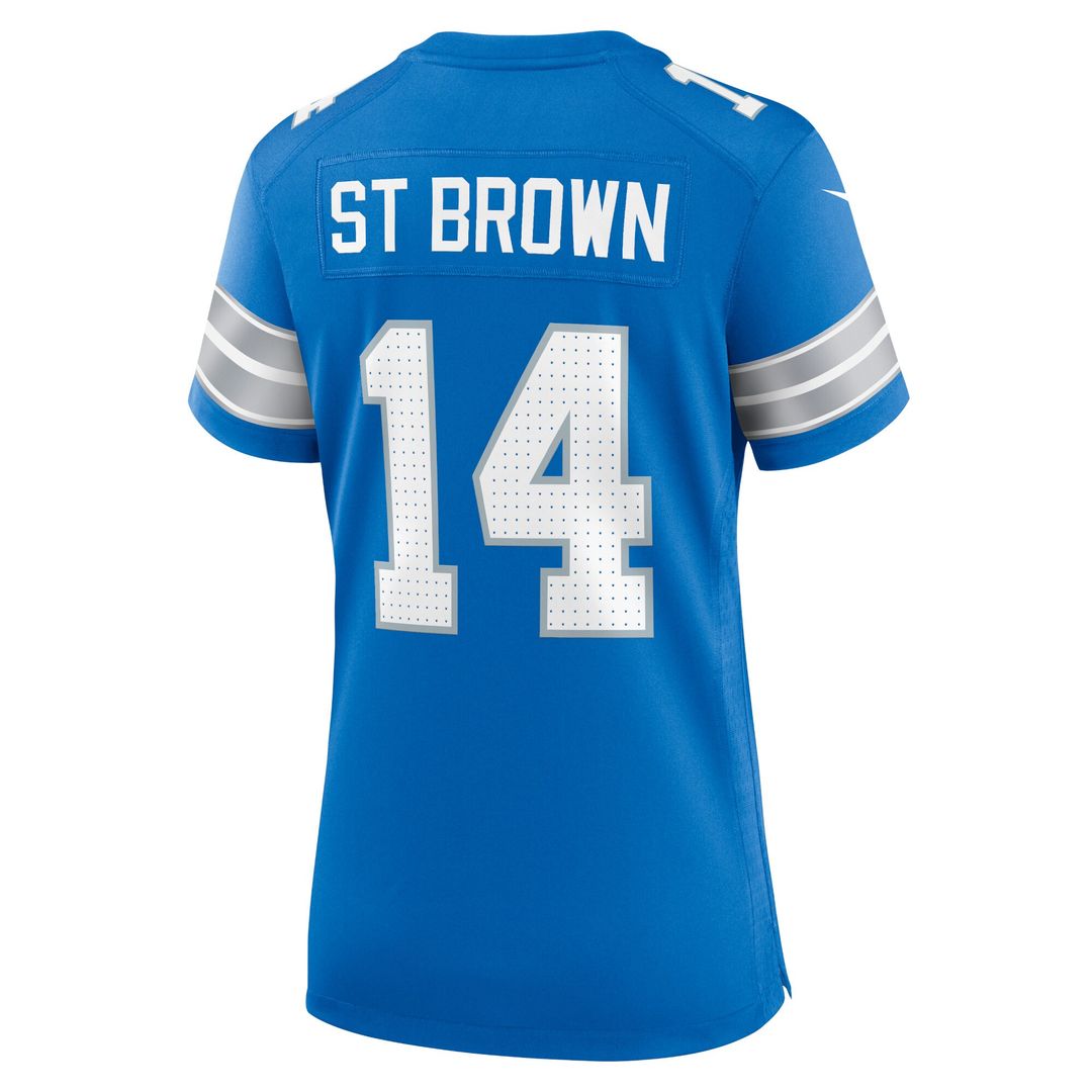 Amon-Ra St. Brown Detroit Lions Nike Women's White Game Jersey - White