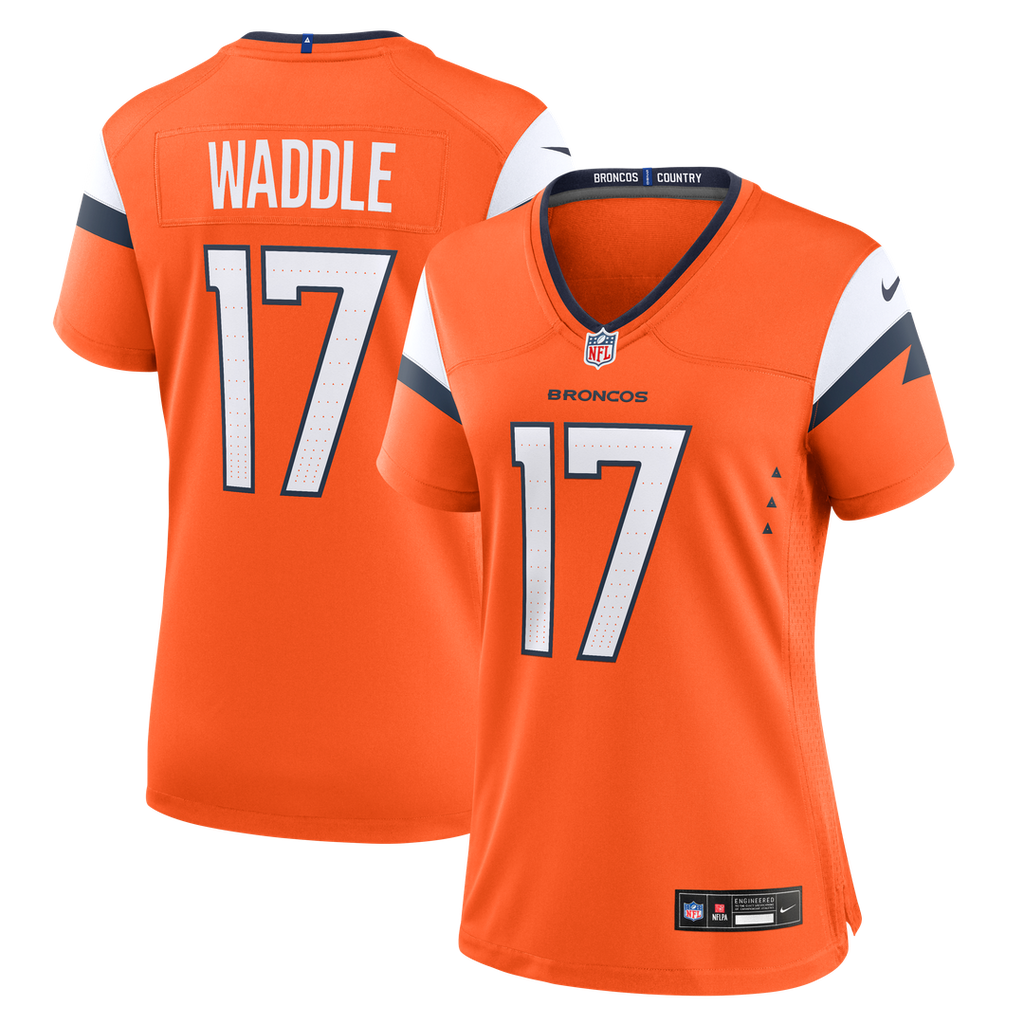 Jaylen Waddle Denver Broncos Nike Women's Game Jersey - Orange