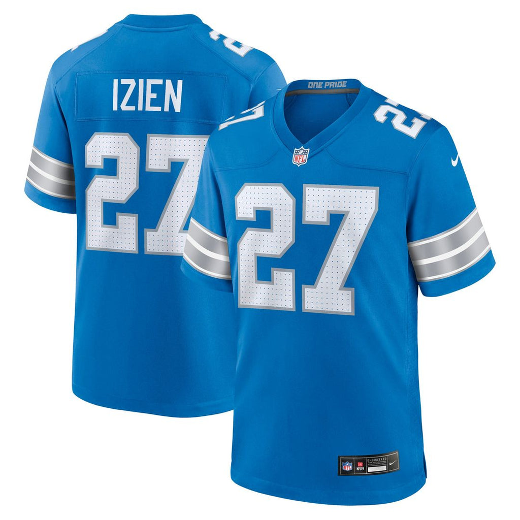 Christian Izien Detroit Lions Nike Team Game Jersey -  Blue