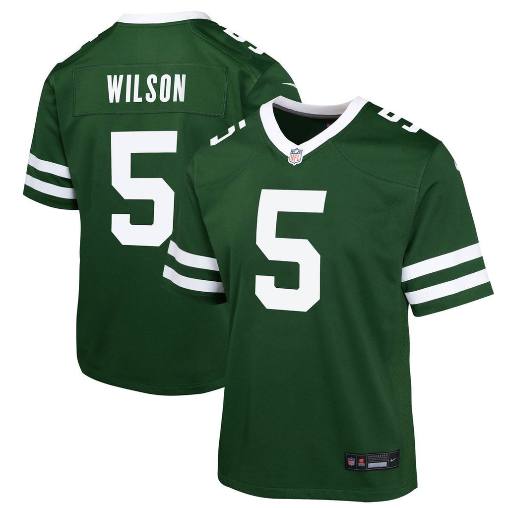 Garrett Wilson New York Jets Nike Youth Game Jersey - Green