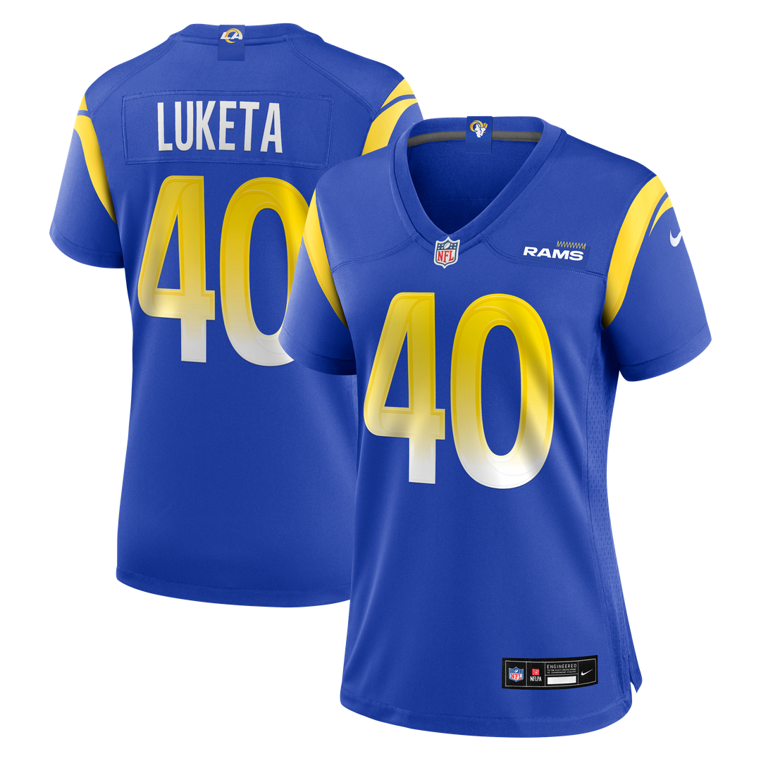 Jesse Luketa Los Angeles Rams Nike Women's Team Game Jersey -  Royal