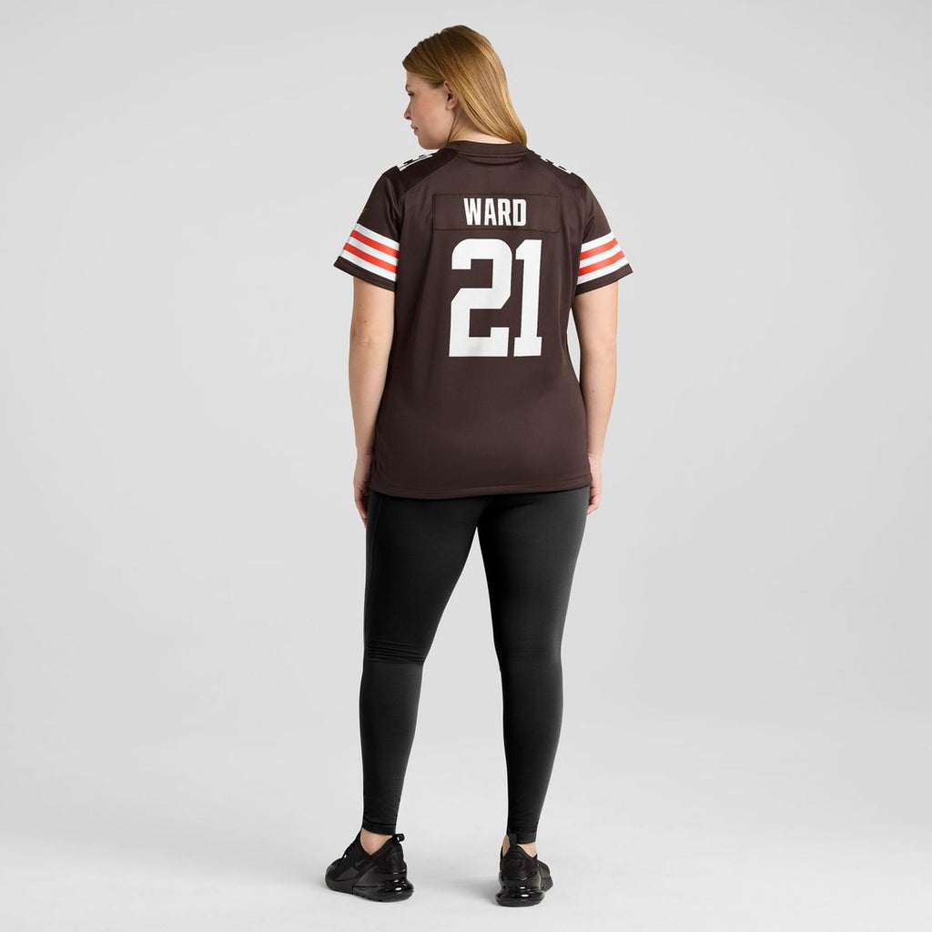 Denzel Ward Cleveland Browns Nike Women's Player Game Jersey - Brown