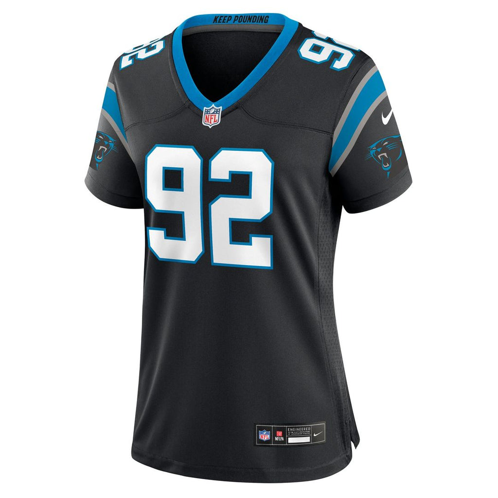 Cam Jackson Carolina Panthers Nike Women's Team Game Jersey -  Black