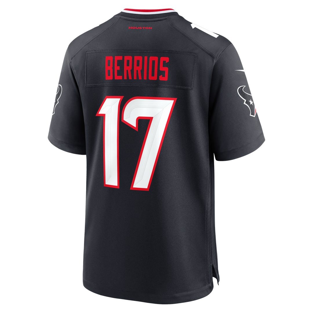 Braxton Berrios Houston Texans Nike Team Game Jersey -  Navy