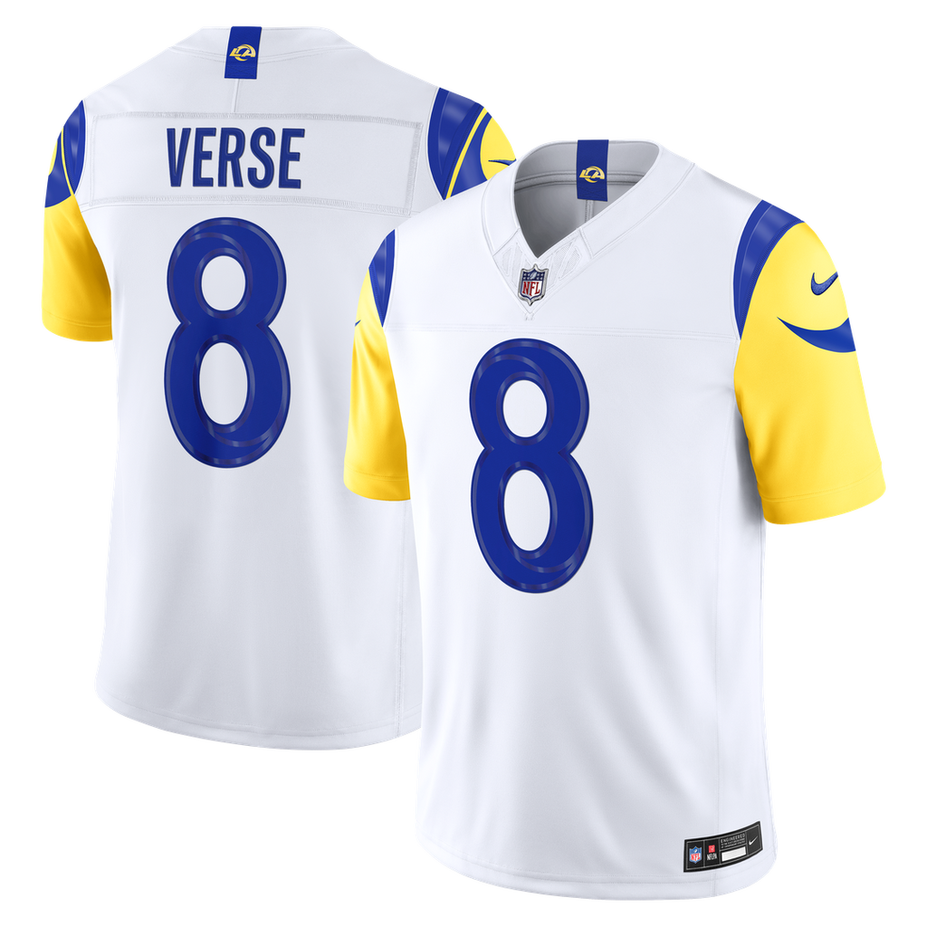 Jared Verse Los Angeles Rams Nike Vapor F.U.S.E. Stitched Limited Jersey - White