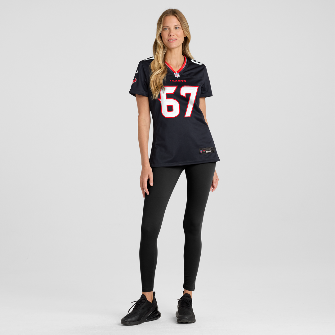 Evan Brown Houston Texans Nike Women's Team Game Jersey -  Navy