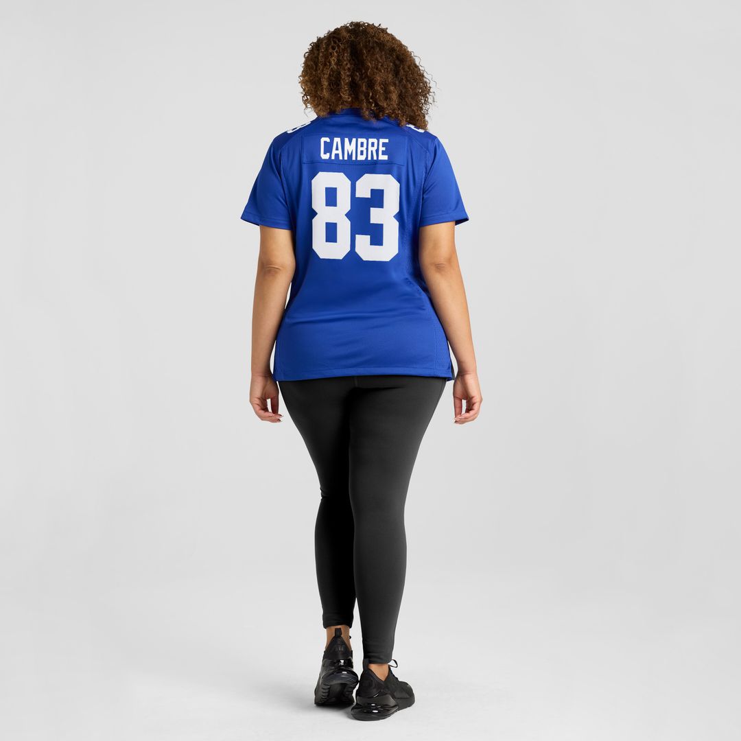 Dalen Cambre New York Giants Nike Women's Team Game Jersey -  Royal