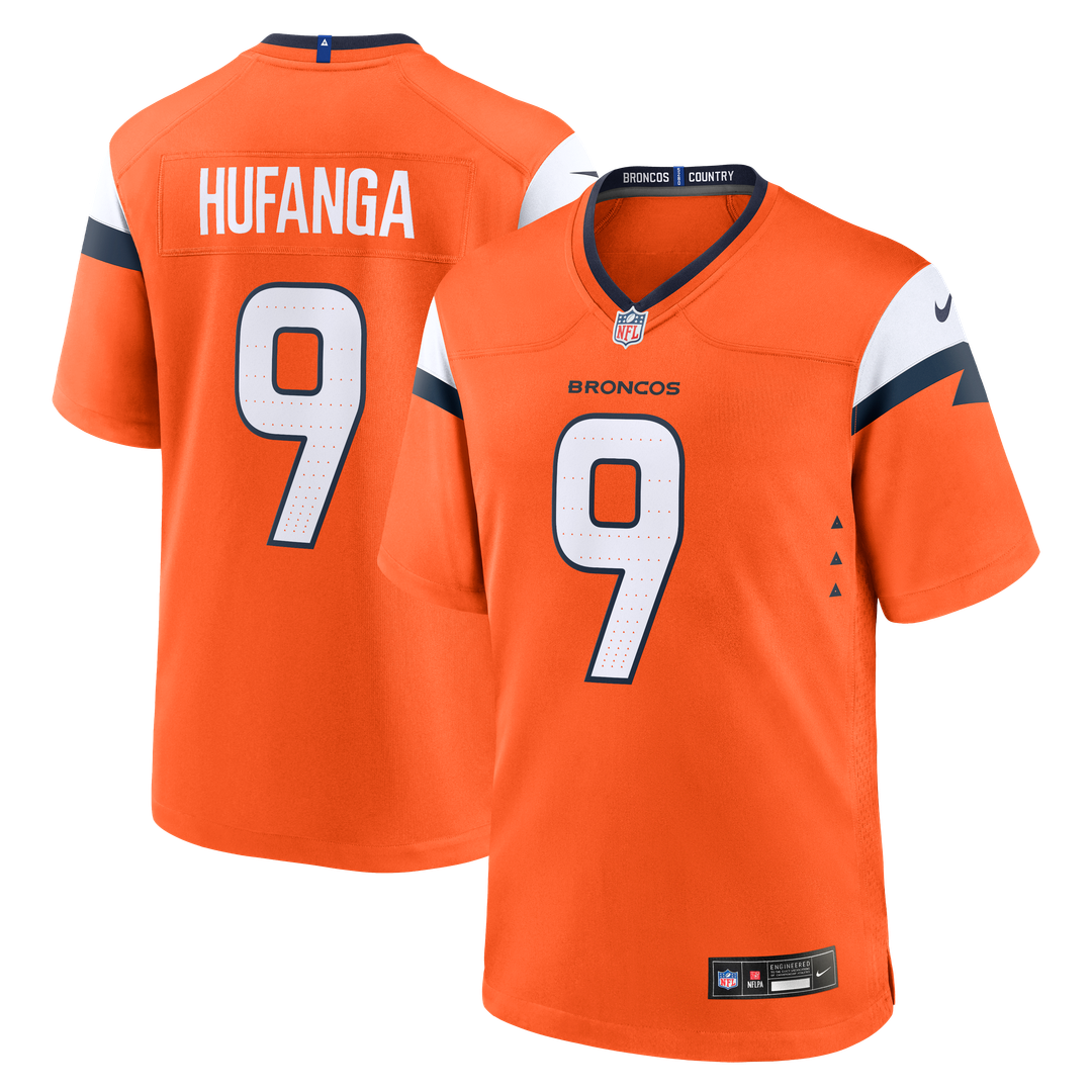 Talanoa Hufanga Denver Broncos Nike Team Game Jersey -  Orange