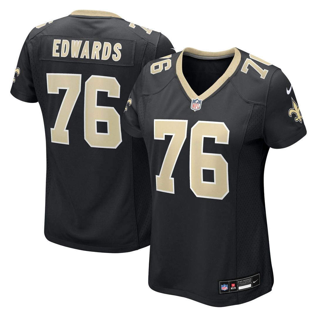 David Edwards New Orleans Saints Nike Women's Team Game Jersey -  Black