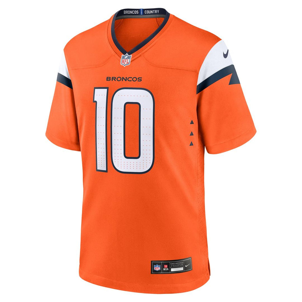 Bo Nix Denver Broncos Nike  Player Game Jersey - Orange