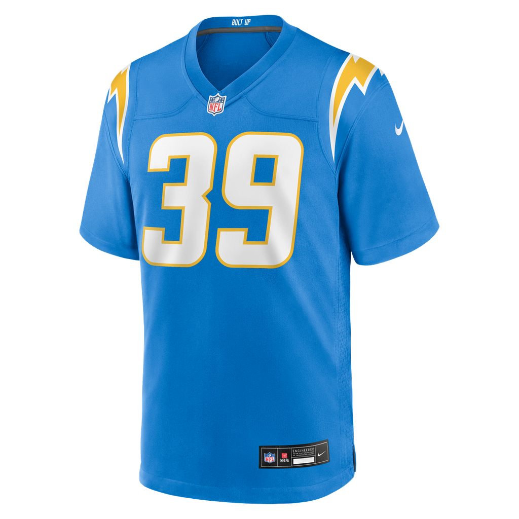 Eric Rogers Los Angeles Chargers Nike Team Game Jersey -  Powder Blue
