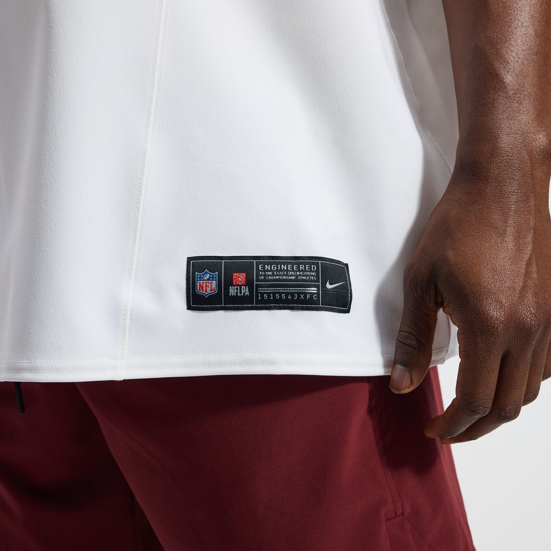 Jayden Daniels Washington Commanders Nike Alternate 2 Super Bowl Era Vapor F.U.S.E. Elite Jersey - White