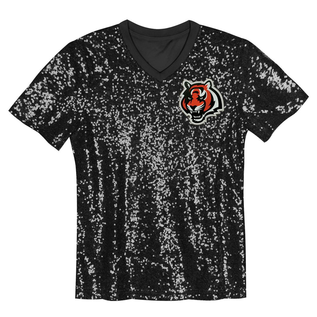 Joe Burrow Cincinnati Bengals Women's Player Name & Number V-Neck Fashion Jersey - Black