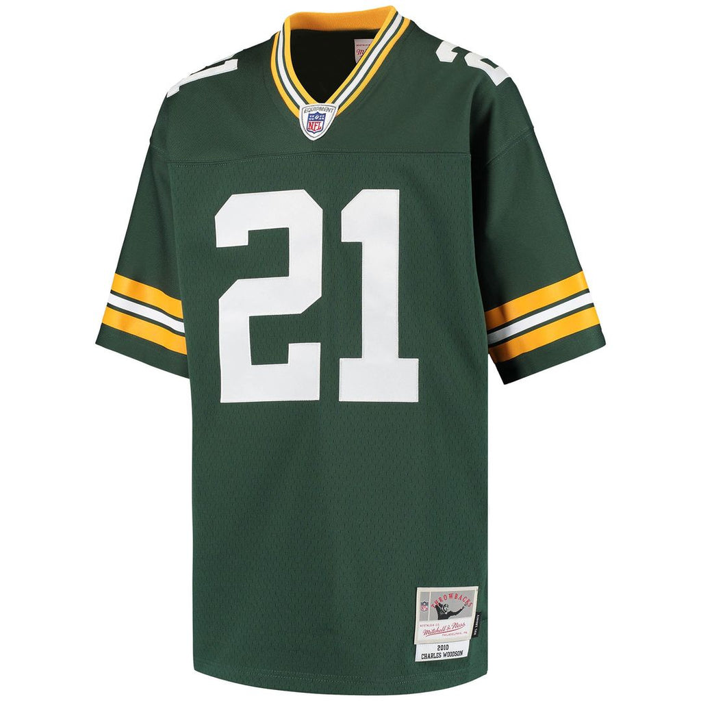 Charles Woodson Green Bay Packers Mitchell & Ness Youth Retired Player Legacy Jersey - Green