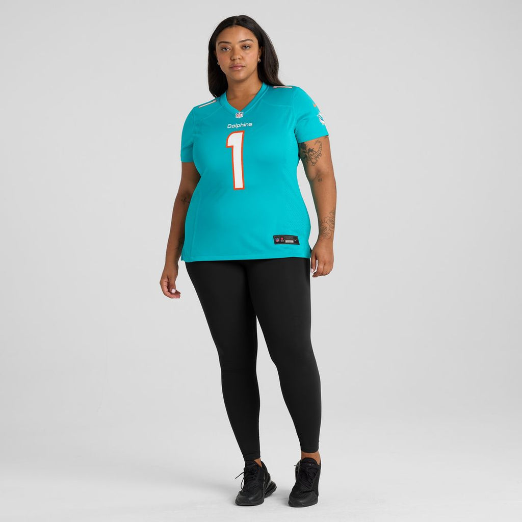 Tua Tagovailoa Miami Dolphins Nike Women's Game Jersey - Aqua