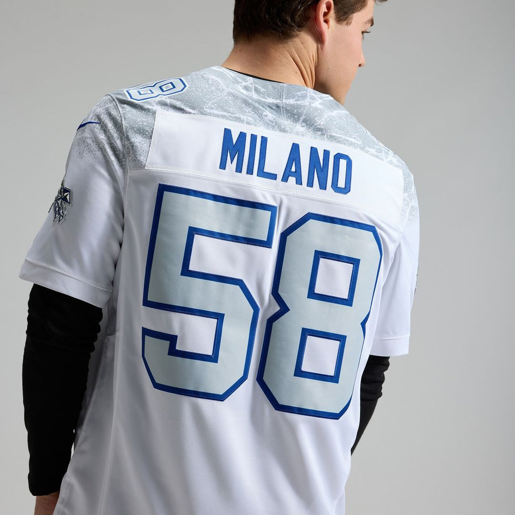 Matt Milano Buffalo Bills Nike 2025 Rivalries Collection Stitched Limited Jersey - White