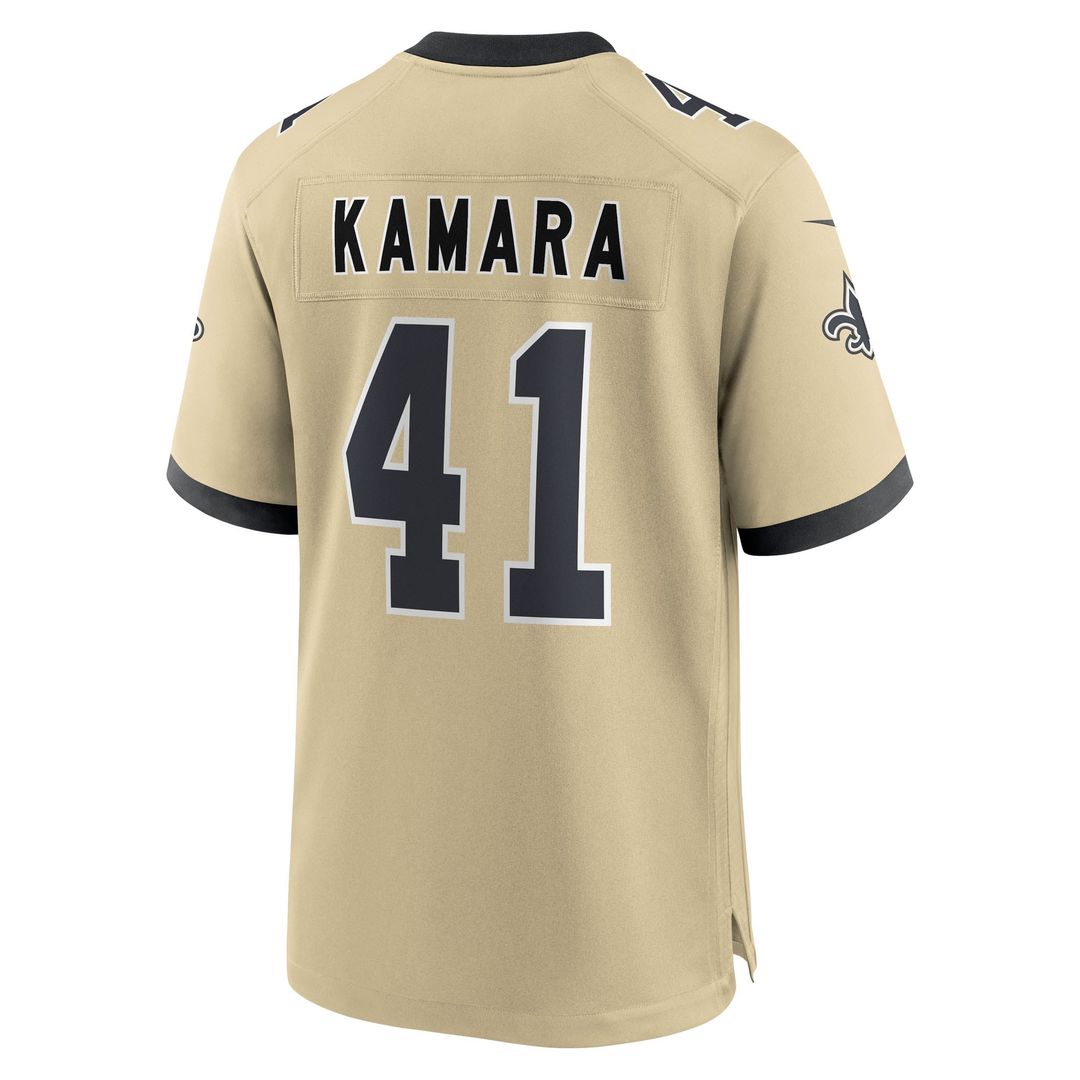 Alvin Kamara New Orleans Saints Nike Youth Gameday Golds Alternate Game Player Jersey - Gold