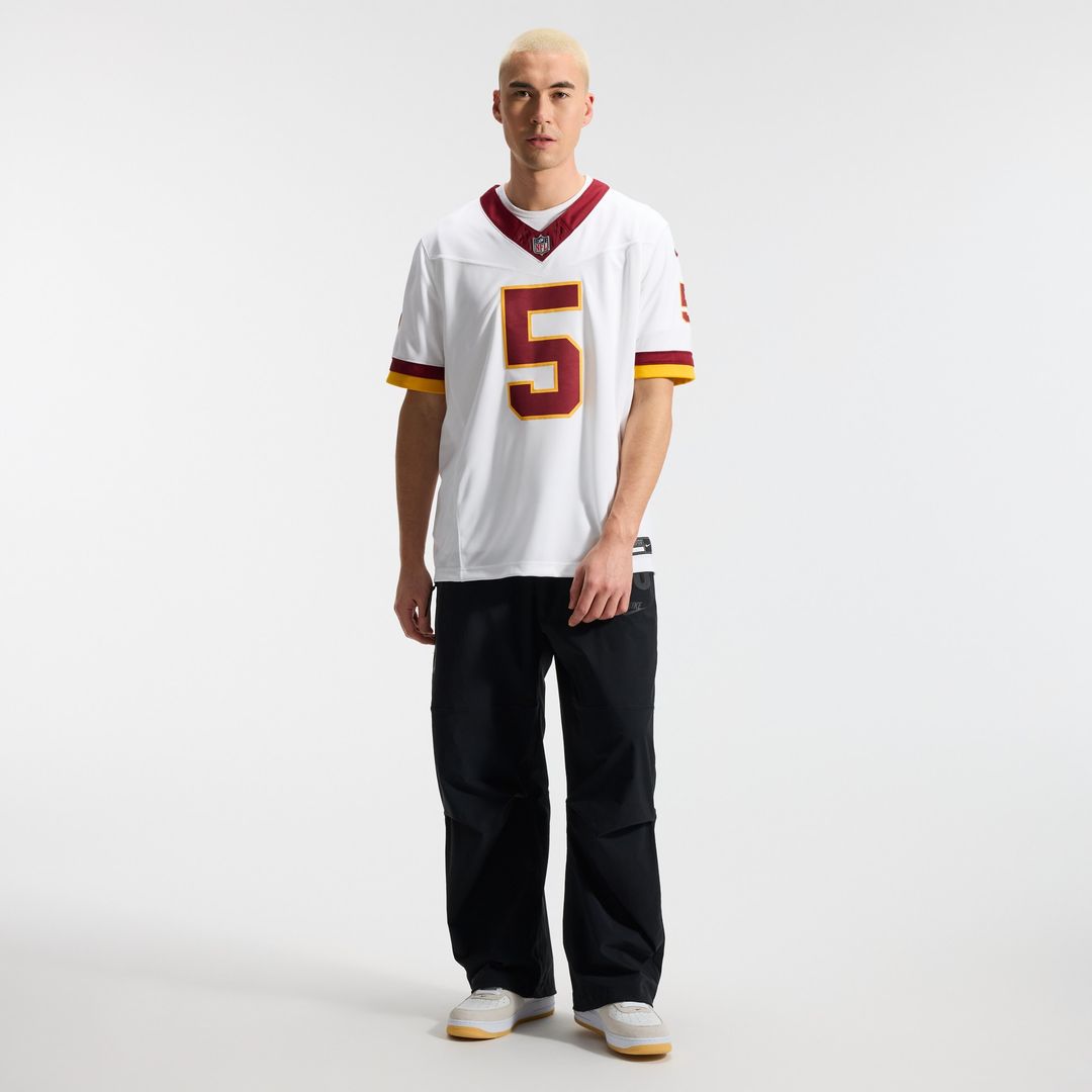 Jayden Daniels Washington Commanders Nike Vapor F.U.S.E. Stitched Limited Jersey - White