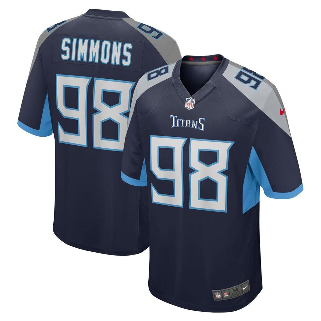 Jeffery Simmons Tennessee Titans Nike Youth Game Jersey - Navy