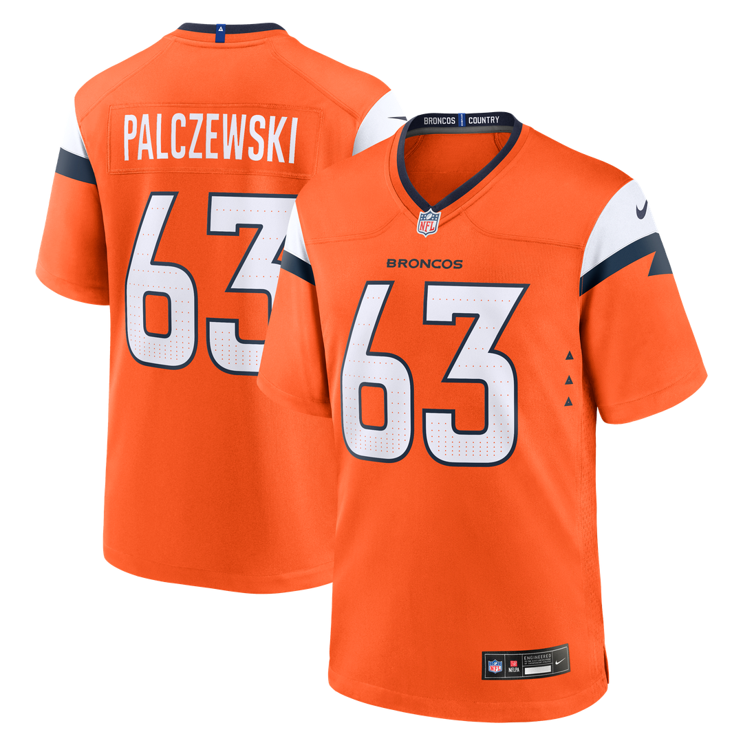 Alex Palczewski Denver Broncos Nike Team Game Jersey -  Orange