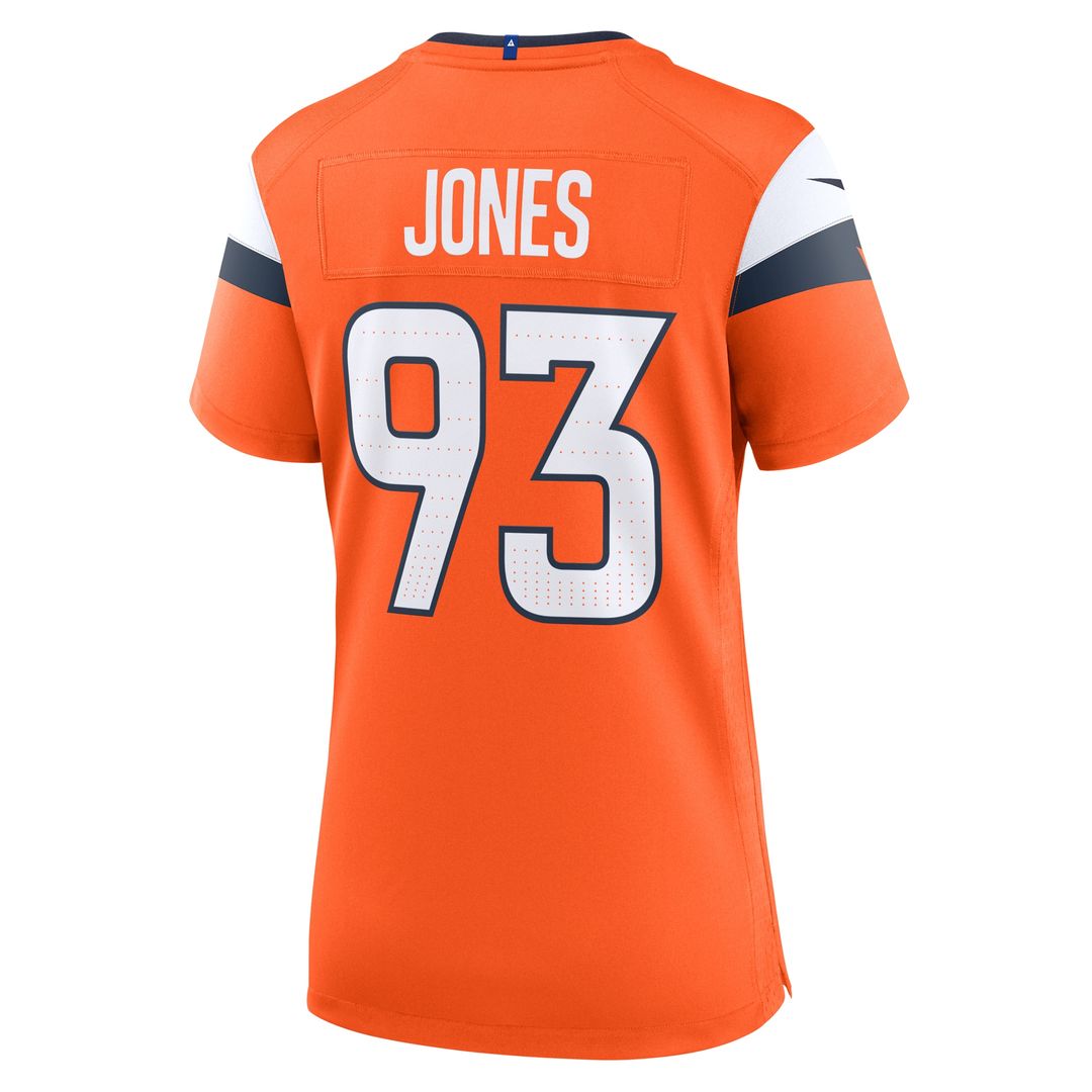 D.J. Jones Denver Broncos Nike Women's Team Game Jersey -  Orange