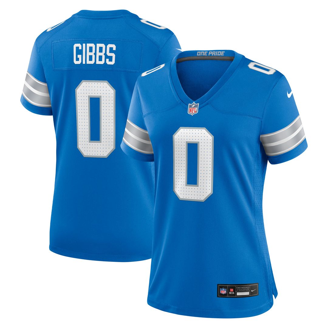 Jahmyr Gibbs Detroit Lions Nike Women's 2nd Alternate Game Player Jersey - Black