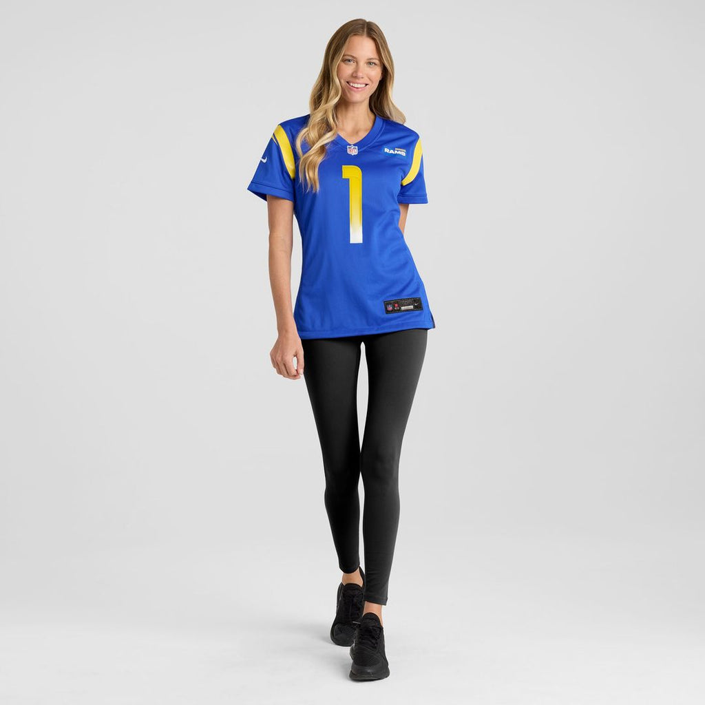 Number 1 Mom Los Angeles Rams Nike Women's Game Jersey - Royal
