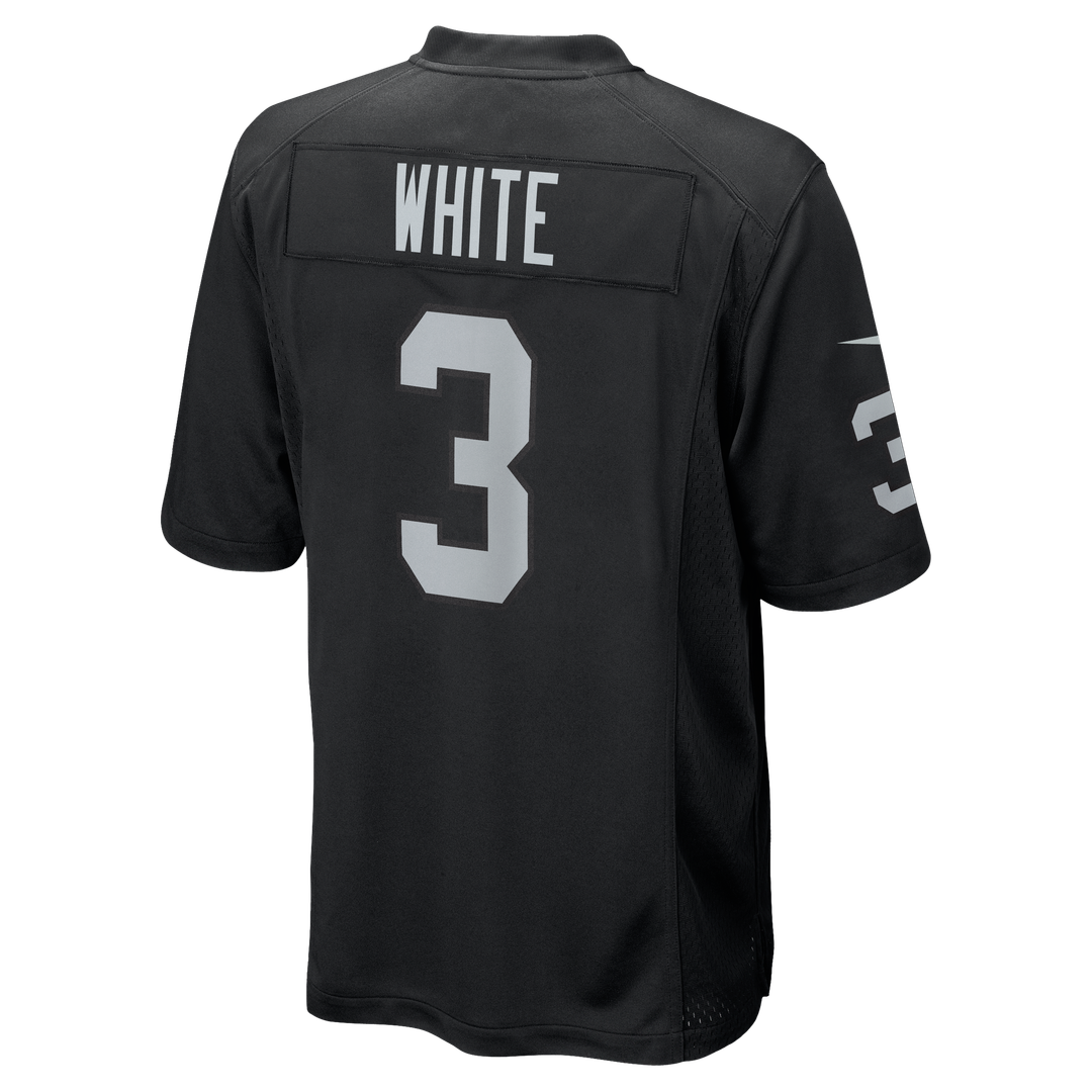 Zamir White Las Vegas Raiders Nike Team Game Jersey -  Black