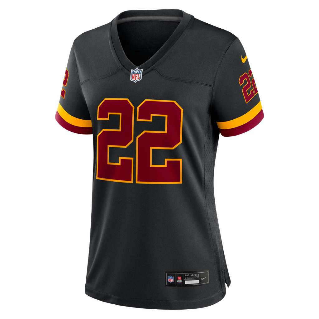 Jacory Croskey-Merritt Washington Commanders Nike Women's Hail Raiser Alternate Game Jersey - Black