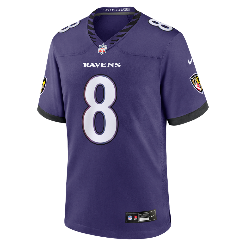Lamar Jackson Baltimore Ravens Nike Team Game Jersey - Purple