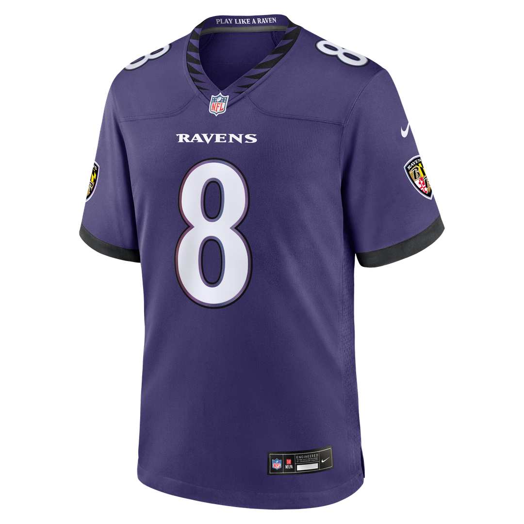 Lamar Jackson Baltimore Ravens Nike Team Game Jersey - Purple