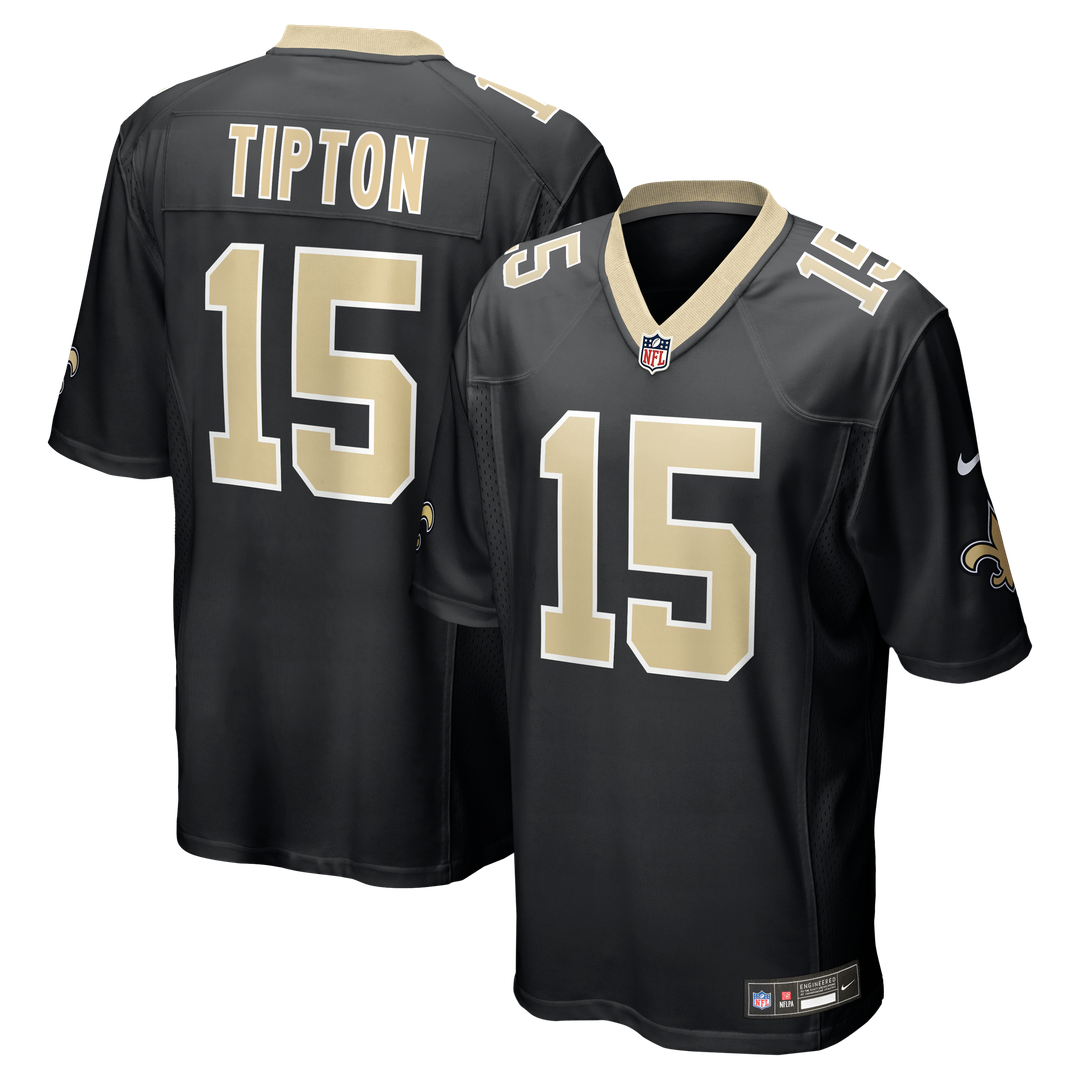 Mason Tipton New Orleans Saints Nike Team Game Jersey -  Black