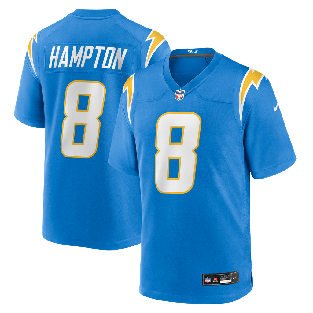 Omarion Hampton Los Angeles Chargers Nike Team Game Jersey -  Powder Blue
