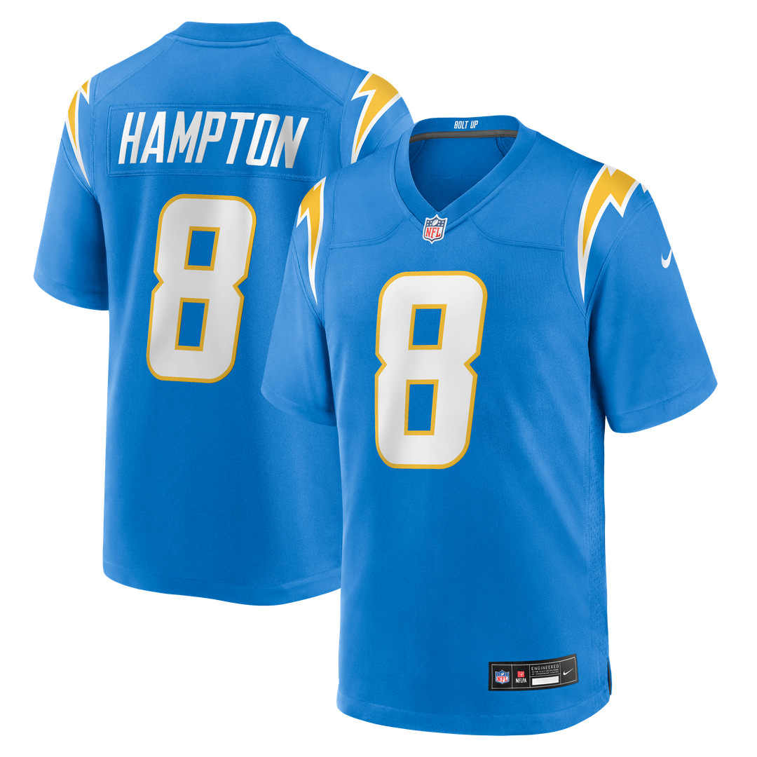 Omarion Hampton Los Angeles Chargers Nike Team Game Jersey -  Powder Blue
