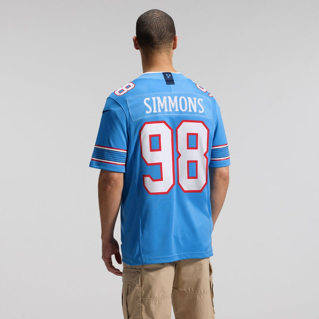 Jeffery Simmons Tennessee Titans Nike Vapor F.U.S.E. Sewn Down Limited Jersey - Light Blue