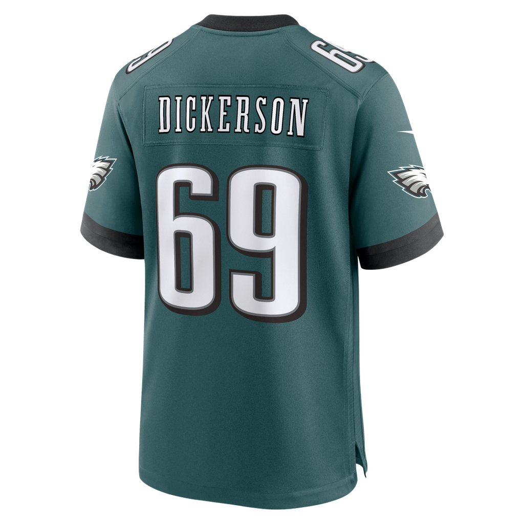 Landon Dickerson Philadelphia Eagles Nike Team Game Jersey -  Midnight Green
