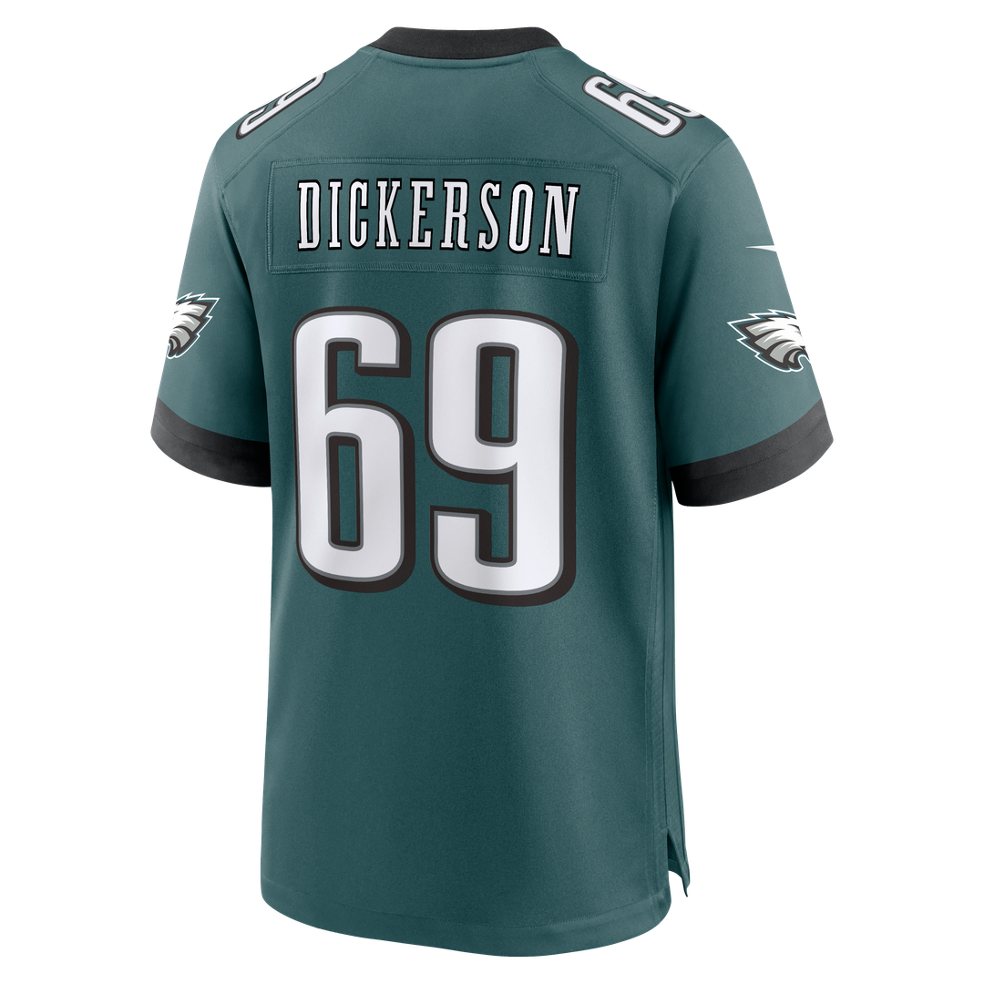 Landon Dickerson Philadelphia Eagles Nike Team Game Jersey -  Midnight Green