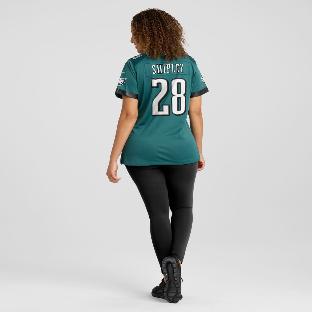 Will Shipley Philadelphia Eagles Nike Women's Team Game Jersey - Midnight Green