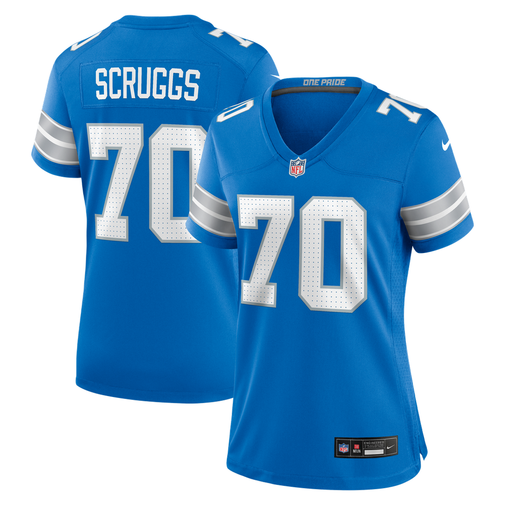 Juice Scruggs Detroit Lions Nike Women's Team Game Jersey -  Blue