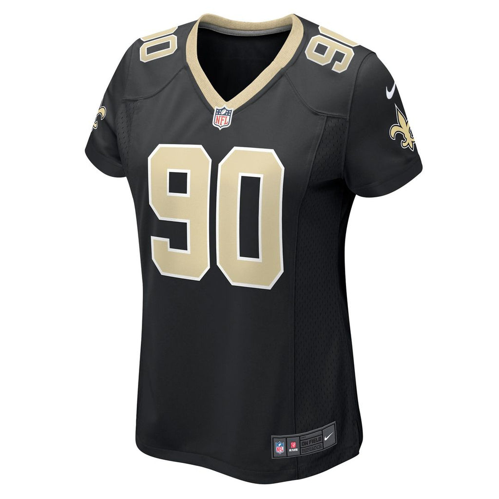Bryan Bresee New Orleans Saints Nike Women's  Game Jersey -  Black