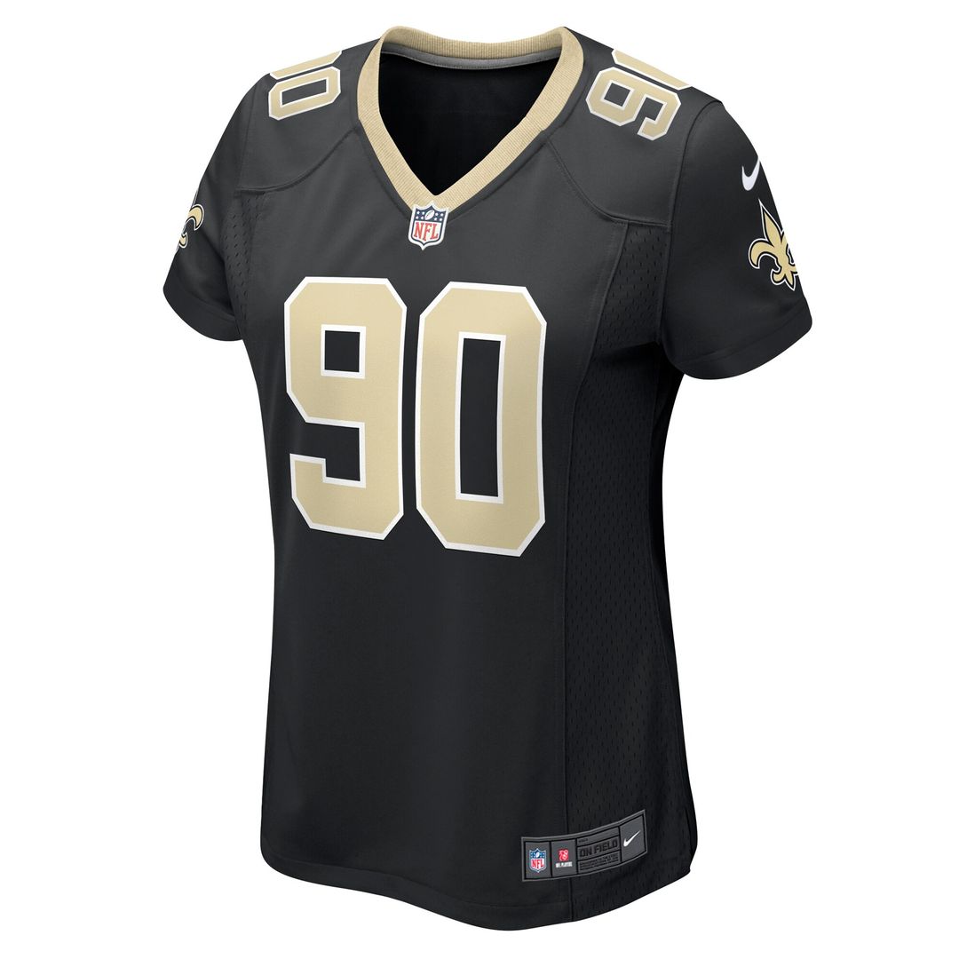 Bryan Bresee New Orleans Saints Nike Women's  Game Jersey -  Black