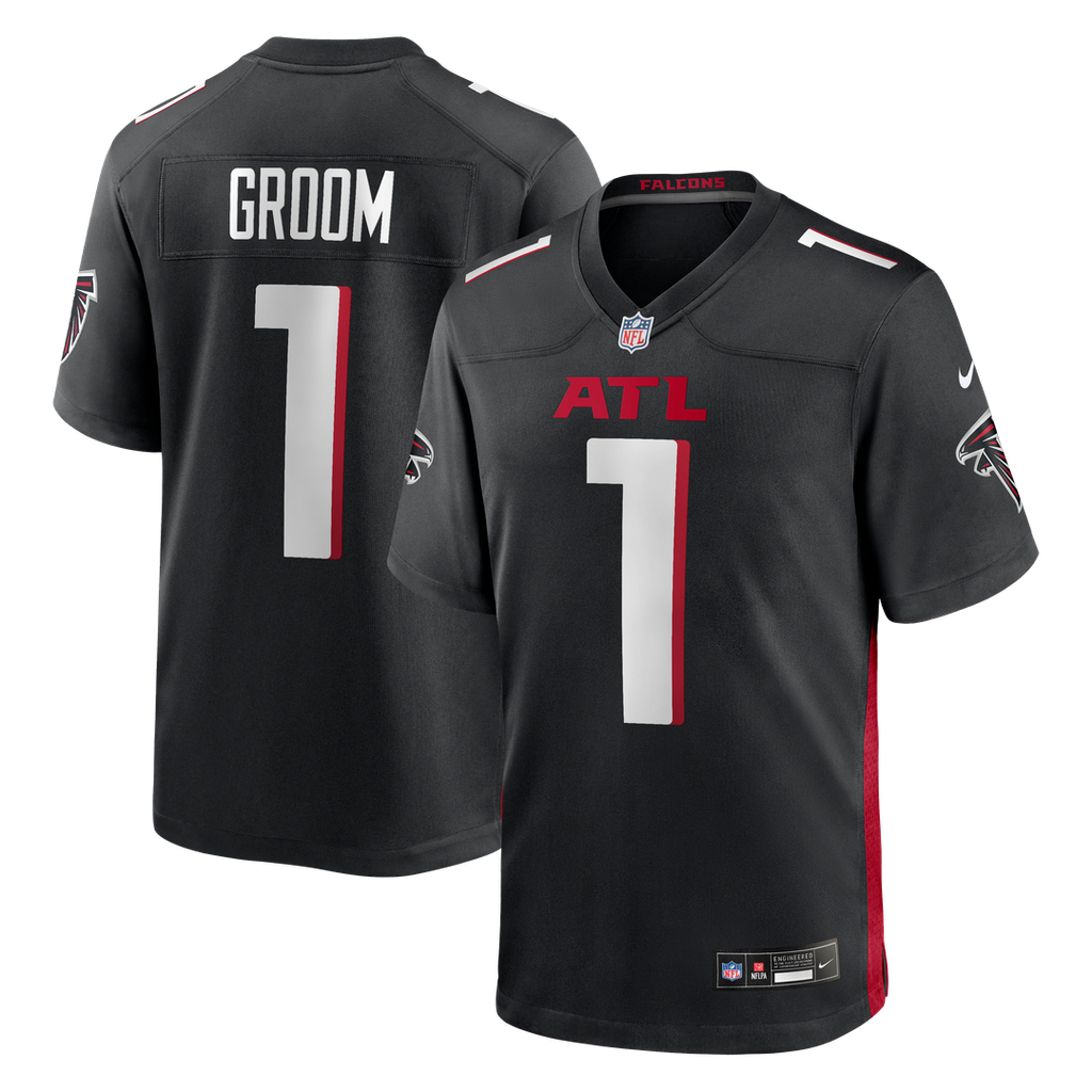 Number 1 Groom Atlanta Falcons Nike Game Jersey - Black