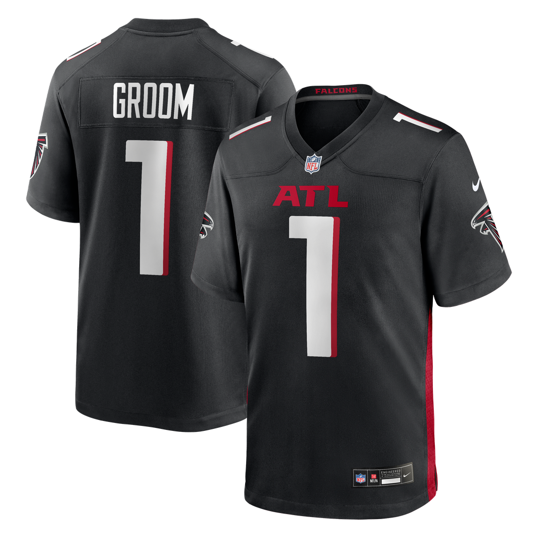 Number 1 Groom Atlanta Falcons Nike Game Jersey - Black
